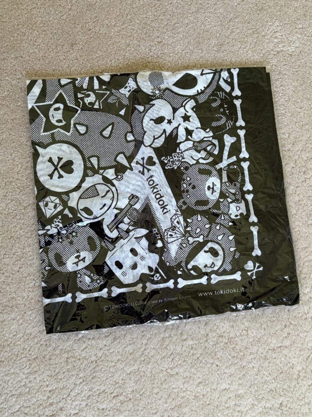 NWOT tokidoki black and white bandana - Picture 2 of 4